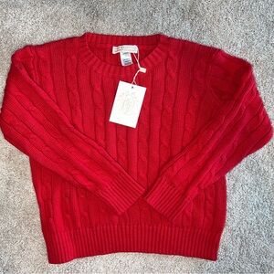 TBBC Red sweater, NWT,